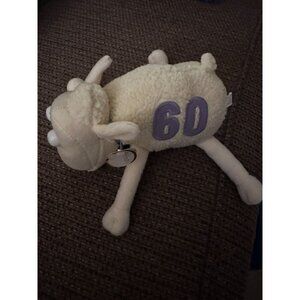 Adopt-A-Sheep Plush Toy By Curto Toy For City Of Hope Cancer Fight 6D Embroidery